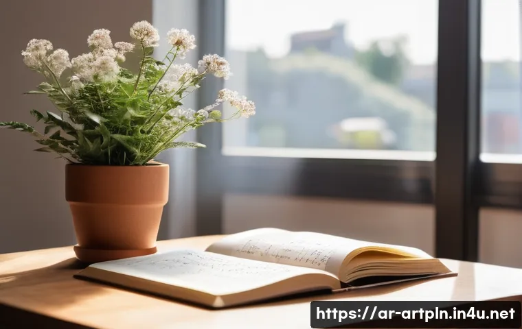 미술문화기획사의 커리어 목표 설정법 - **Prompt:** A serene and thoughtful person, gender-neutral, with a gentle smile, sits at a minimalis...