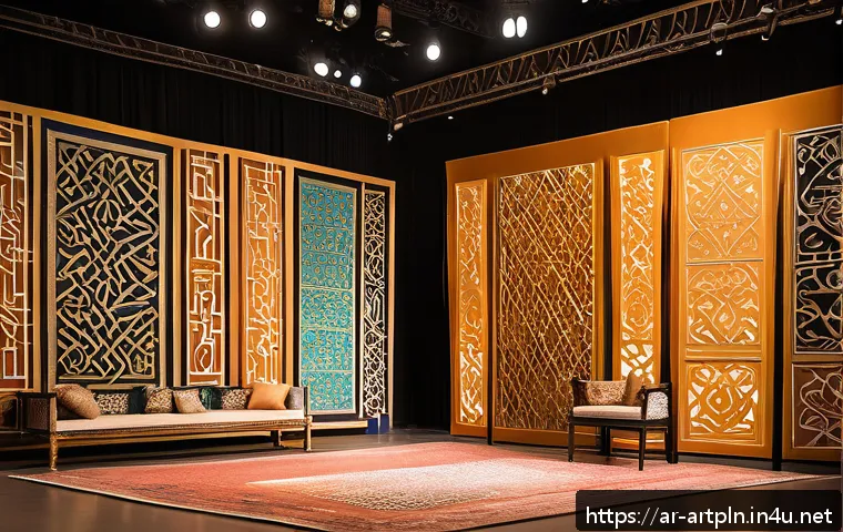 미술문화기획사 관련 국내외 유명 사례 - A vibrant event space designed to reflect a fusion of traditional Arabic cultural heritage and moder...